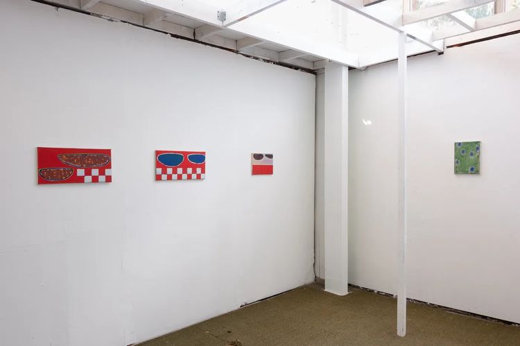 Installation view, Blue Hyperlink, Gene's Dispensary · 2026 (2)
