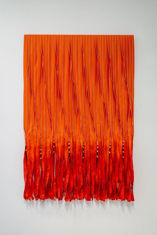 Installation view, A Bead at a Time, de boer