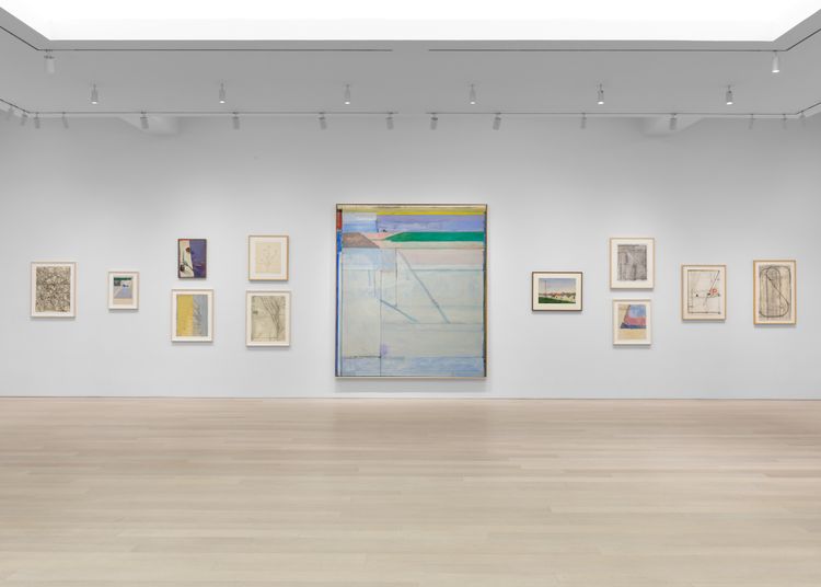 Installation view, Richard Diebenkorn, Gagosian, 980 Madison Ave