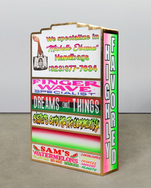 Installation view, Lauren Halsey, Gagosian, 821 Park Avenue · 2025 (2)
