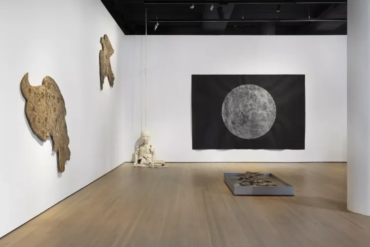Installation view, The Moon Watches the Earth, 125 Newbury · 2025 (1)