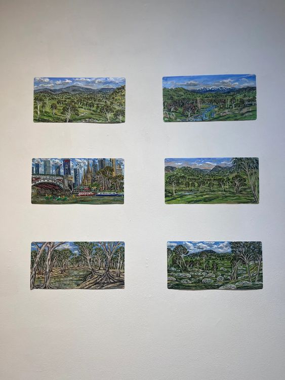 Installation view, Place: Landscape Paintings of Australia & Japan, Noho M55 Gallery · 2026 (5)