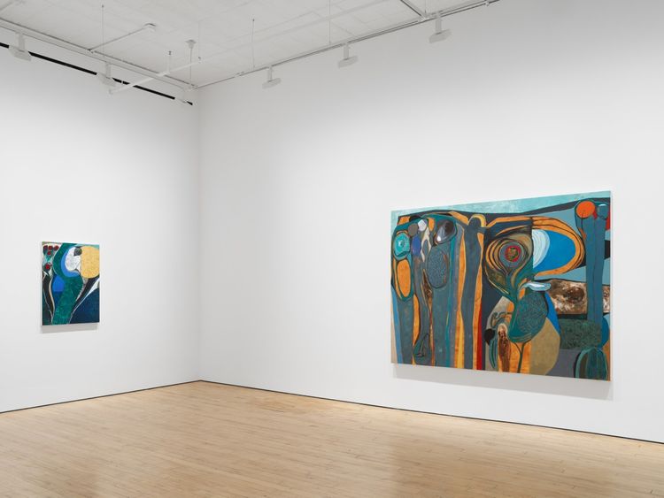 Installation view, Merikokeb Berhanu, James Cohan, 52 Walker Street · 2025 (3)
