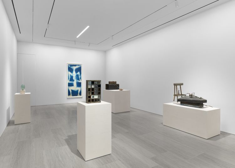 Installation view, Robert Rauschenberg: Early Works from the Cy Twombly Foundation, Gagosian, 980 Madison Ave · 2026 (1)