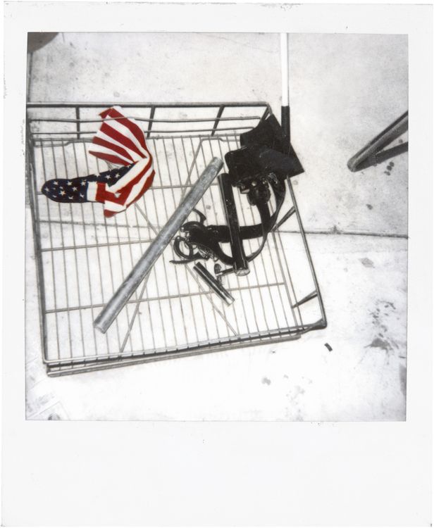 Installation view, Cady Noland, Gagosian, 555 24th Street