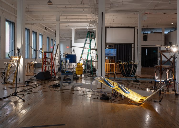 Installation view, Upon a Machine, The Kitchen at Westbeth Gallery · 2026 (3)