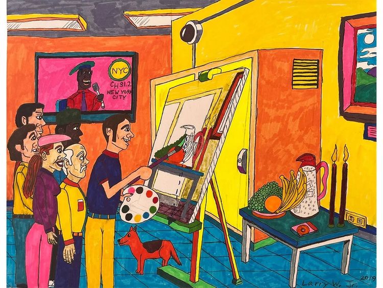 Installation view, Native New Yorker, Summertime Gallery