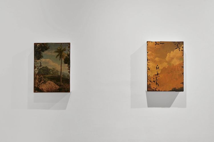 Installation view, Paintings of Incomplete Remains, Slip House · 2025 (5)