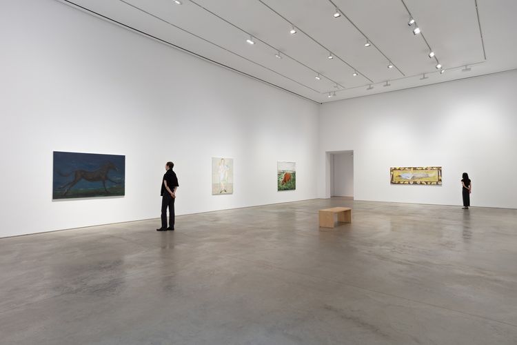 Installation view: Tanya Merrill, Land animal, house animal, 303 Gallery, New York, 2026. Photo: Morgan Waltz