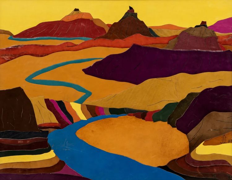 Installation view, Leather"Paintings", Hollis Taggart · 2026 (3)