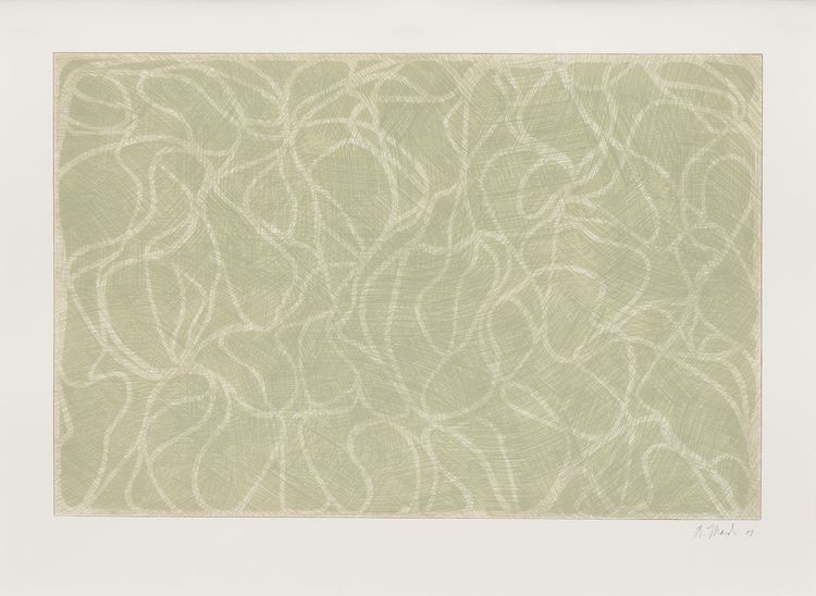Installation view, Brice Marden: From Line to Plane, Susan Sheehan Gallery · 2026 (2)