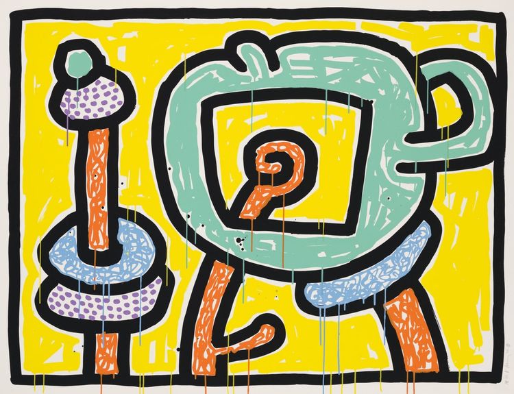 Installation view, Keith Haring: Flowers 1–5, Pace Prints · 2026 (2)