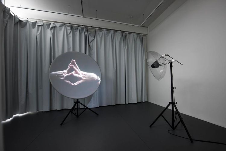 Installation view, Imogen Stidworthy: In a thread of air, Matt’s Gallery
