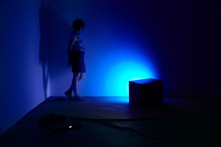 Installation view, Imogen Stidworthy: In a thread of air, Matt’s Gallery