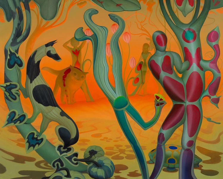Installation view, Inka Essenhigh, Miles McEnery, 515 W 22nd Street