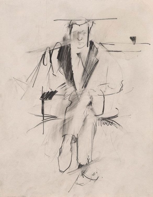 Installation view, Friends Who Came to See Me: Drawings from John Ashbery’s Collection, The Morgan Library & Museum · 2026 (2)