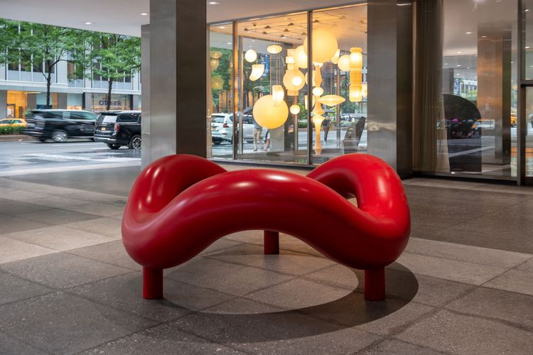 Installation view, Isamu Noguchi at Lever House, The Noguchi Museum · 2026 (5)