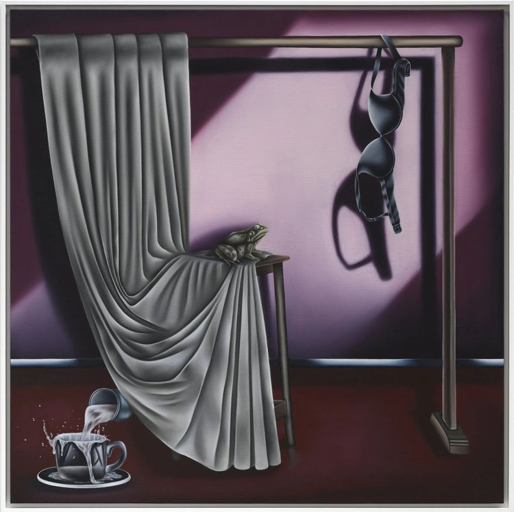 Laure Mary, Here is Elsewhere, 2024. Oil on linen, 120 x 120 cm. Courtesy Richard Heller Gallery.