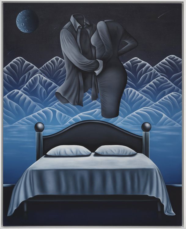 Laure Mary, Sleeping Dreams, 2025. Oil on linen, 162 x 130 cm. Courtesy Richard Heller Gallery.