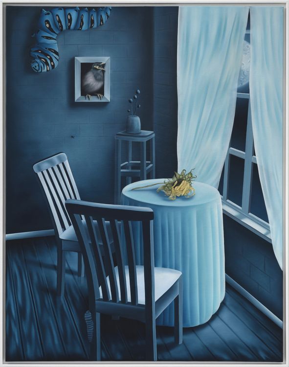 Laure Mary, The Silence, Nevermore, 2024. Oil on linen, 146 x 114 cm. Courtesy Richard Heller Gallery.