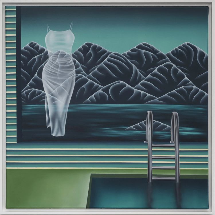 Laure Mary, The Whisper of Appearances, 2024. Oil on linen, 80 x 80 cm. Courtesy Richard Heller Gallery.