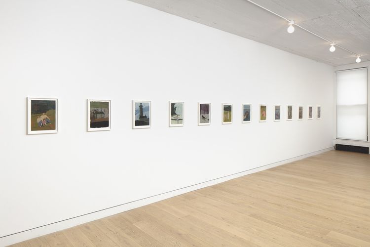 Installation view, Works on Paper, Night Gallery