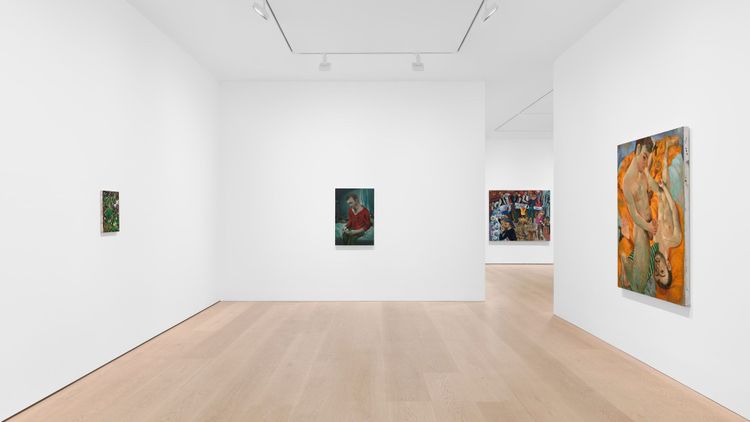 Installation view, Louis Fratino at David Zwirner, David Zwirner