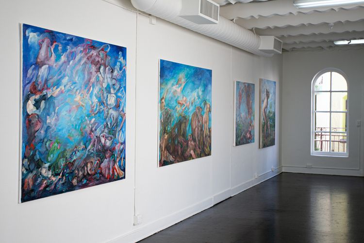 Installation view, to hell and back, induction gallery