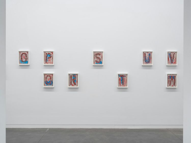 Mark Bradford, Untitled (A–Z), 2010 (installation view), Studio Museum in Harlem, 2026. Photo: Kris Graves