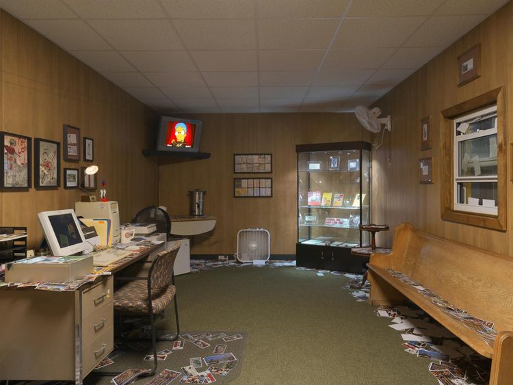 Installation view, Khajistan: Office of War Information (O.W.I.), Pioneer Works