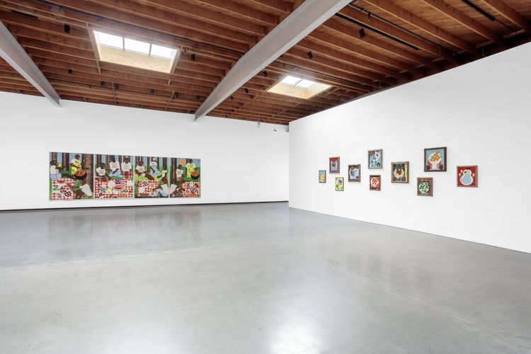 Installation view, Winging It, Jeffrey Deitch, Orange Drive