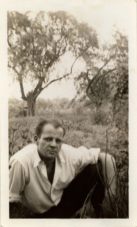 Jackson Pollock, Bucks County, PA, 1939. Photo by Sanford McCoy. Archival photograph