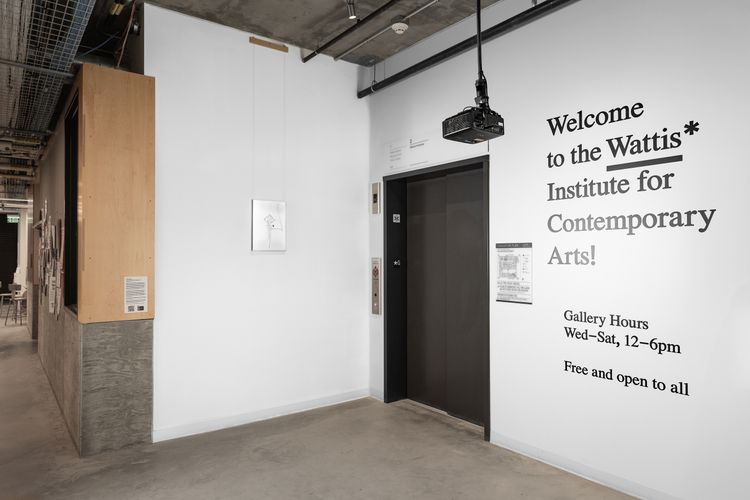 Installation view, RedSkyFalls, California College of the Arts (CCA) Wattis Institute