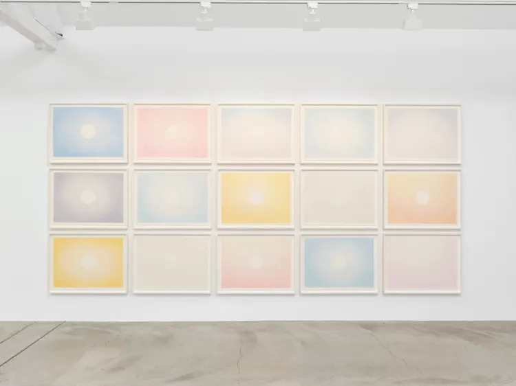 Installation view, Rob Reynolds: Be Like the Sun, Never Done, Anthony Meier  · 2026 (4)