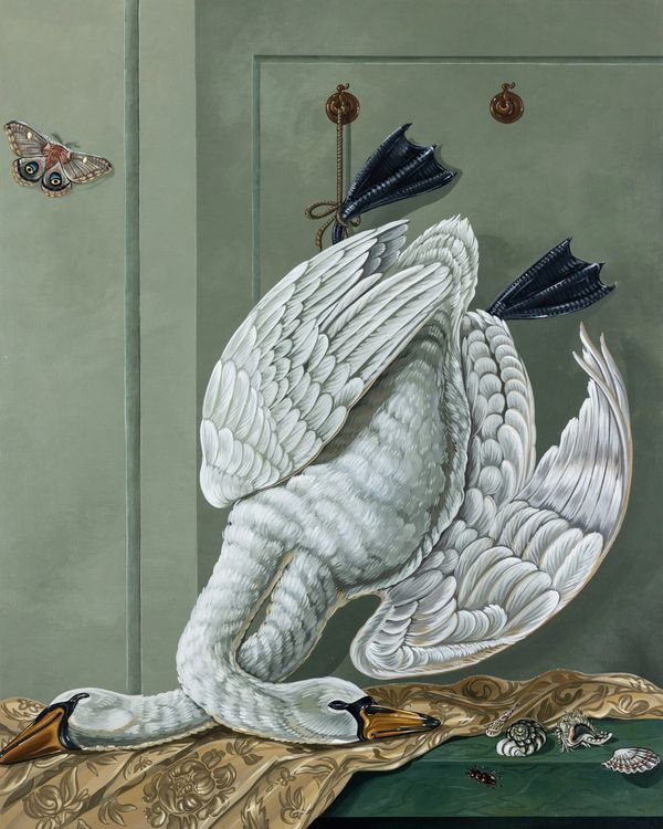 Sabrina Bockler, Trophy, 2024. Acrylic on linen over panel, 30 x 24 in. Courtesy Richard Heller Gallery.