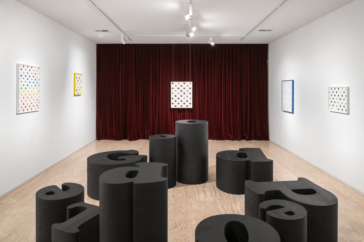 Installation view, Sadie Barnette: 28, Jessica Silverman