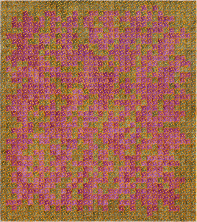 Katia Santibañez, Lgrbk, 2026. Oil on canvas, 20 x 18 inches. Courtesy DC Moore Gallery