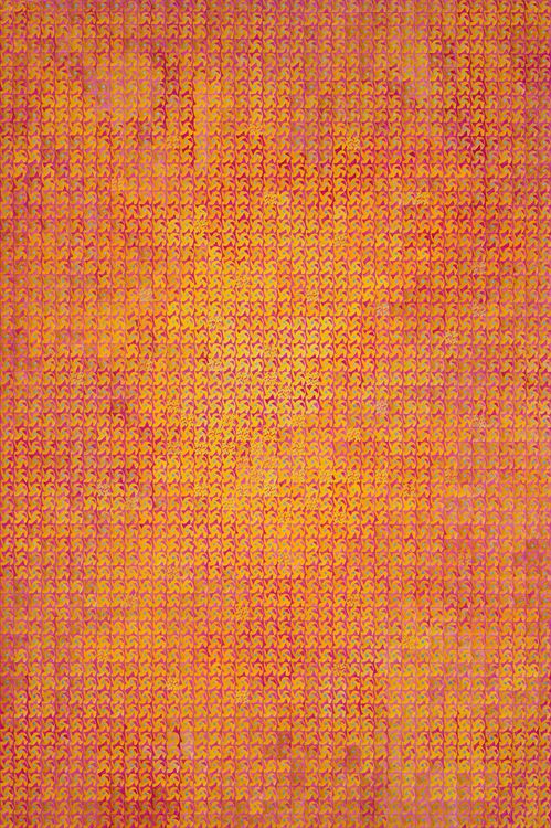Katia Santibañez, Ofehk, 2026. Oil on canvas, 47 1/2 x 31 1/2 inches. Courtesy DC Moore Gallery