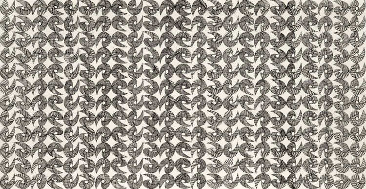 Katia Santibañez, 9wnal, 2026. Ink on paper, 6 x 11 1/2 inches. Courtesy DC Moore Gallery