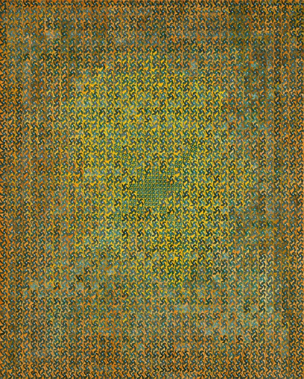 Katia Santibañez, OkeOhl, 2025. Oil on canvas, 50 x 40 inches. Courtesy DC Moore Gallery