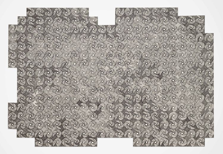 Katia Santibañez, 82JLL, 2025. Ink on paper, 8 x 11 1/2 inches. Courtesy DC Moore Gallery