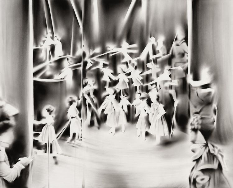 Sofia Bjurström, Forgotten Tale, 2024. Charcoal on paper, 41.5 x 50.5 in. Courtesy Richard Heller Gallery.