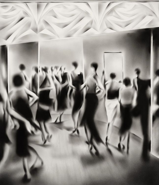 Sofia Bjurström, Sizzling Hours, 2024. Charcoal on paper, 37.75 x 33.5 in. Courtesy Richard Heller Gallery.