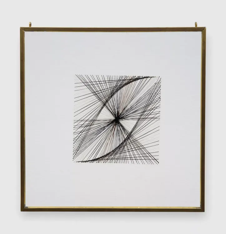 Installation view, Drawing in String, Richard Saltoun · 2025 (6)