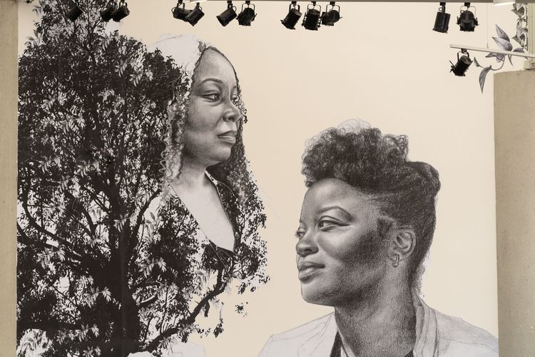Installation view, Speaking to Falling Seeds, California African American Museum · 2023 (5)