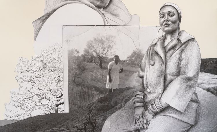 Installation view, Speaking to Falling Seeds, California African American Museum · 2023 (3)