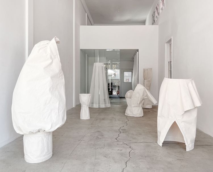 Installation view, The Human Comedie, Not There