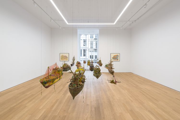 Installation view, The Wanderers, PPOW, 390 Broadway
