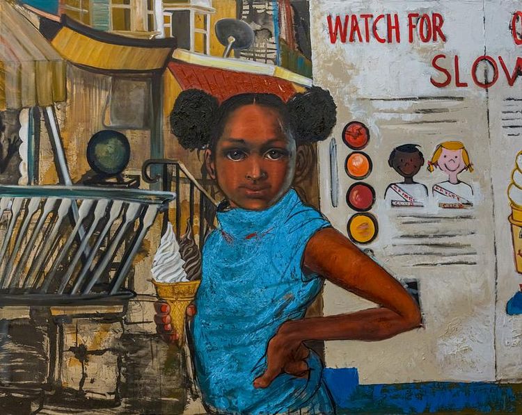 Installation view, Amusement Parks and Ice Cream, Slag & RX