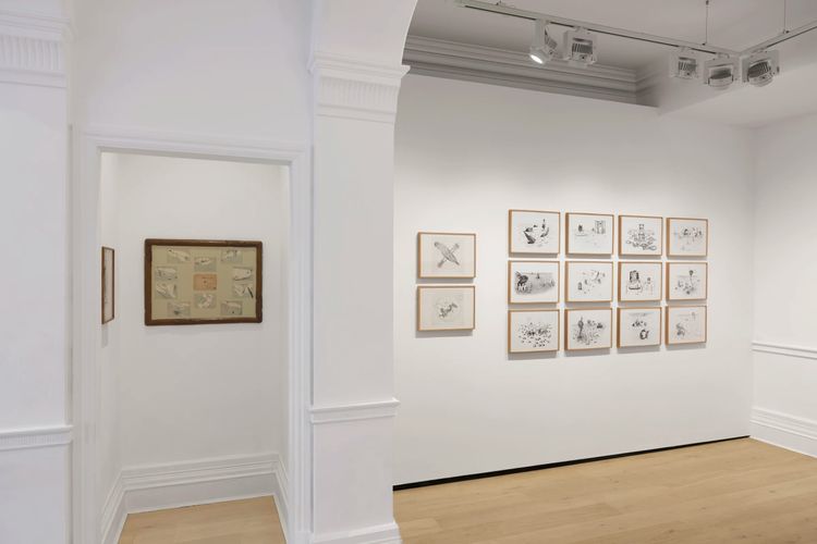 Installation view, Dreaming in the Margins, Richard Saltoun · 2025 (7)
